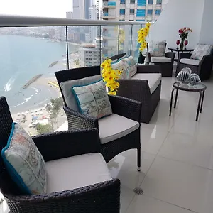 Apartamento Encantador Frente A La Playa, Cartagena